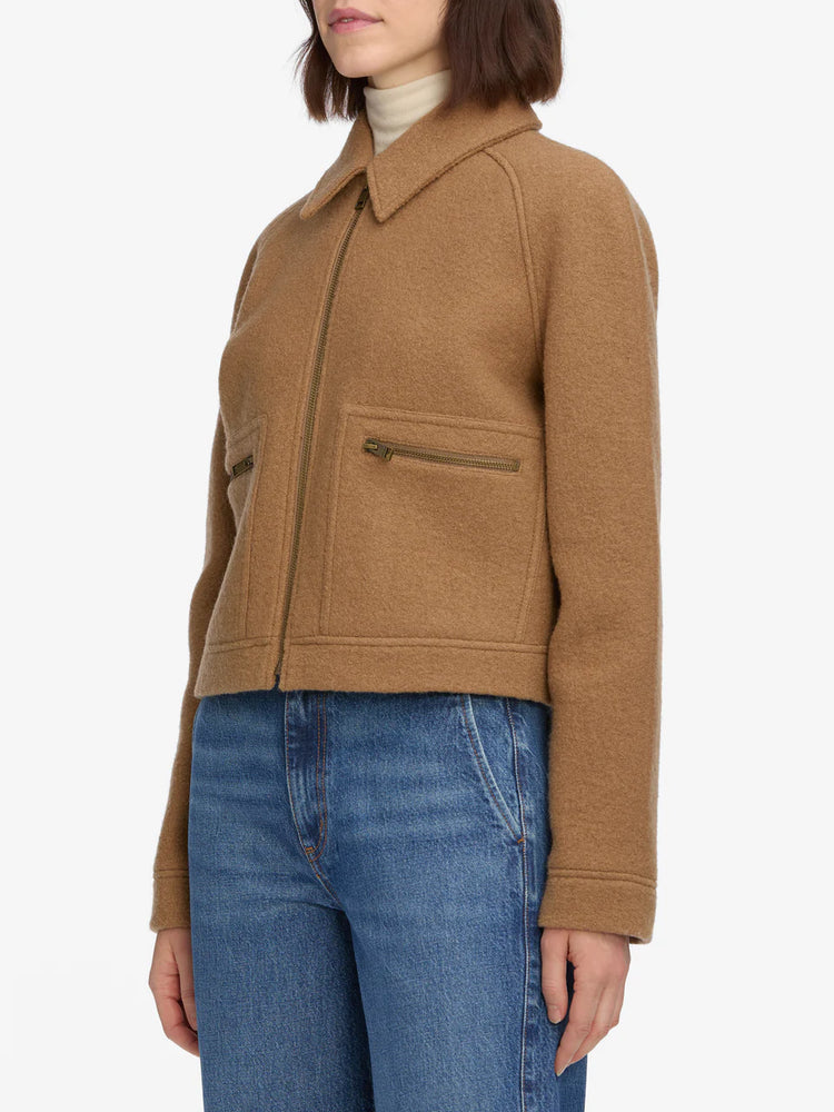 FRAME The Raglan Zip Front Jacket