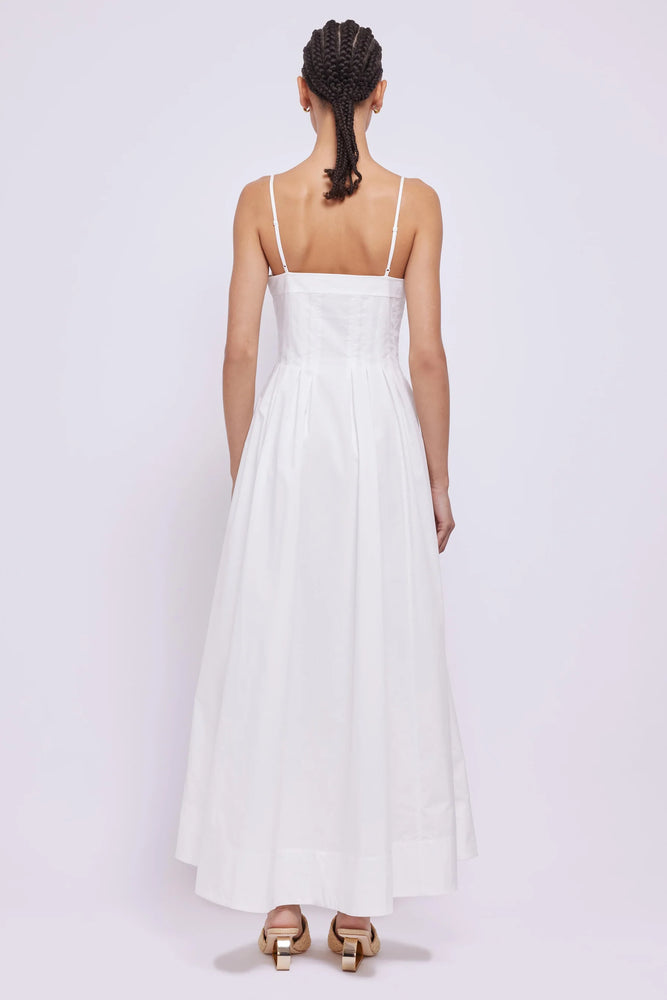 SIMKHAI KITTIYA MIDI DRESS white