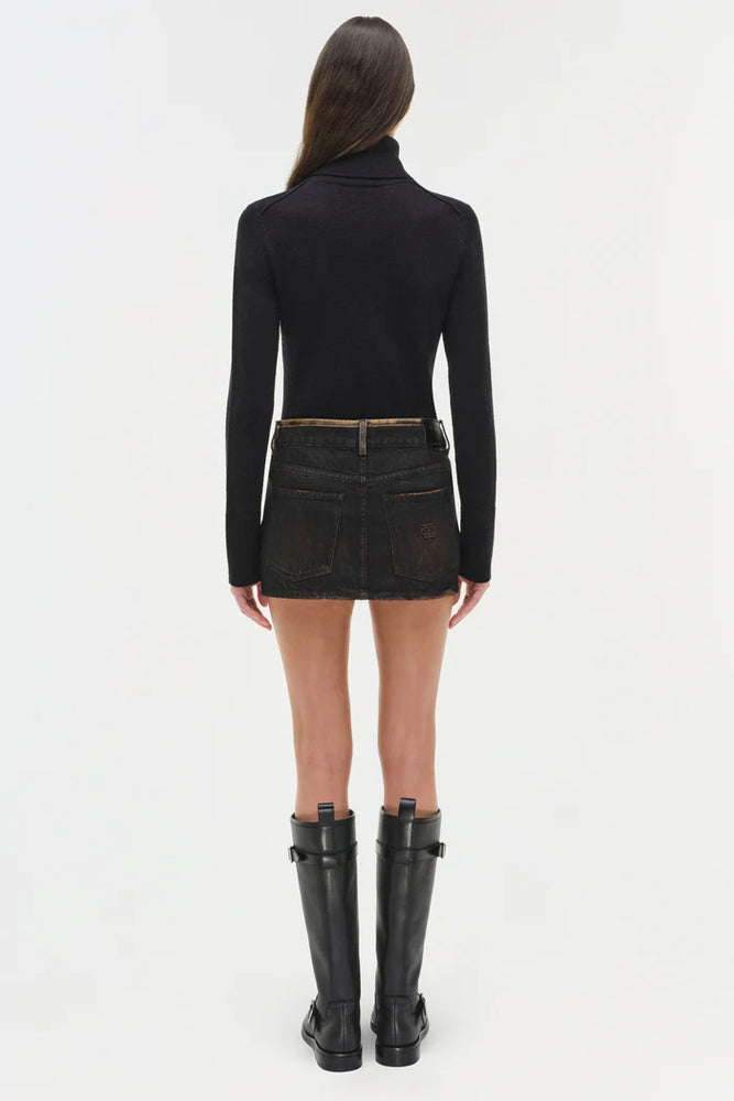 SIMKHAI Sally Denim Mini Skirt