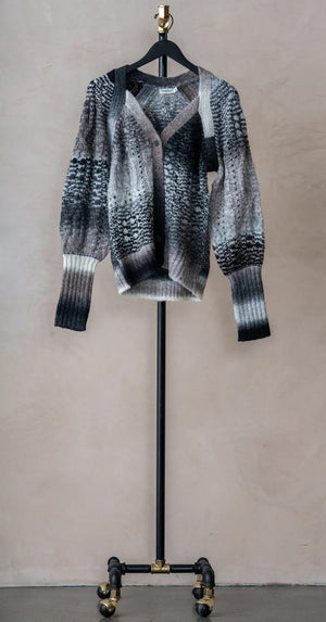 SIMKHAI SHADOW MULTI GREY SWEATER