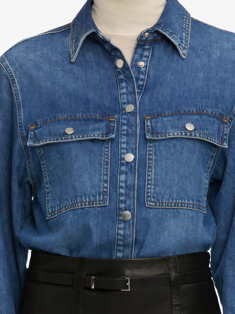 FRAME The Long Sleeve Hi-Low Shirt