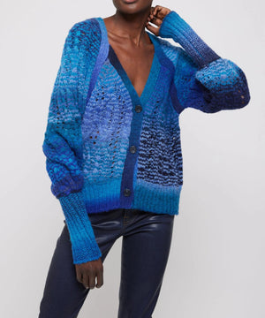 SIMKHAI SAPPHIRE MULTI BLUE SWEATER