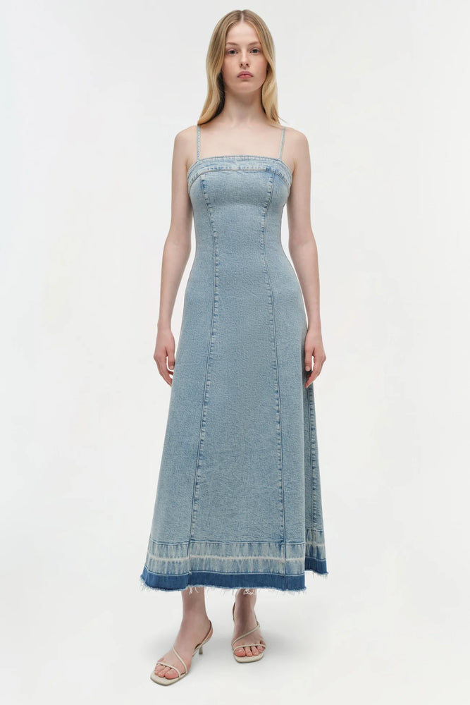 SIMKHAI  Clarissa Denim Midi Dress