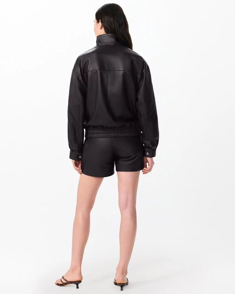 Rag & Bone Aria Leather Bomber Jacket