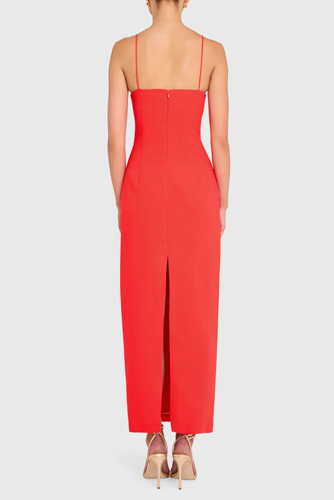 AMANDA UPRICHARD Lawrence Maxi in Crimson