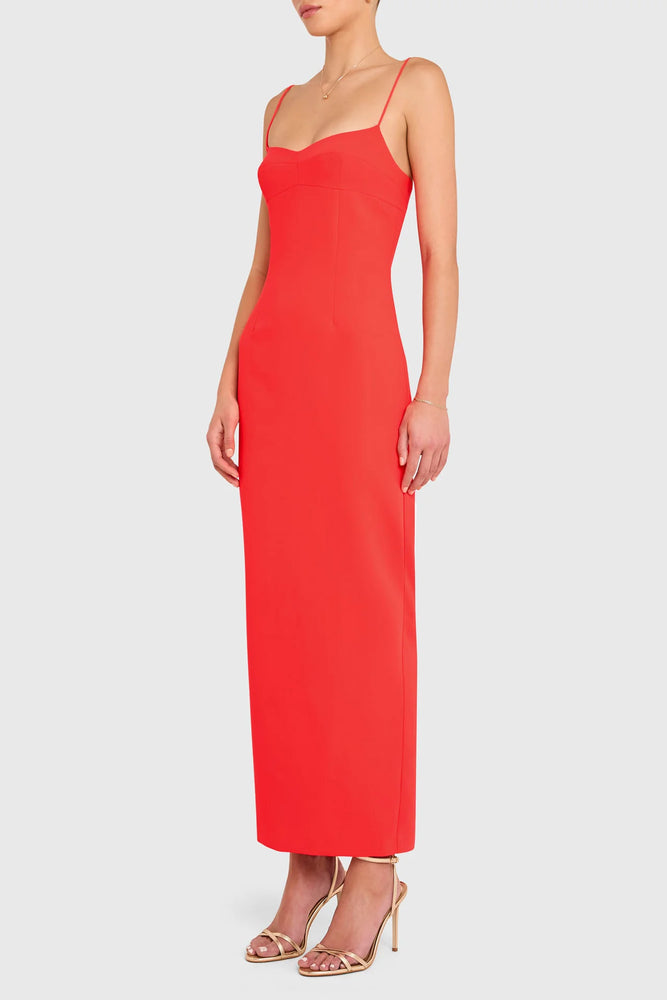 AMANDA UPRICHARD Lawrence Maxi in Crimson