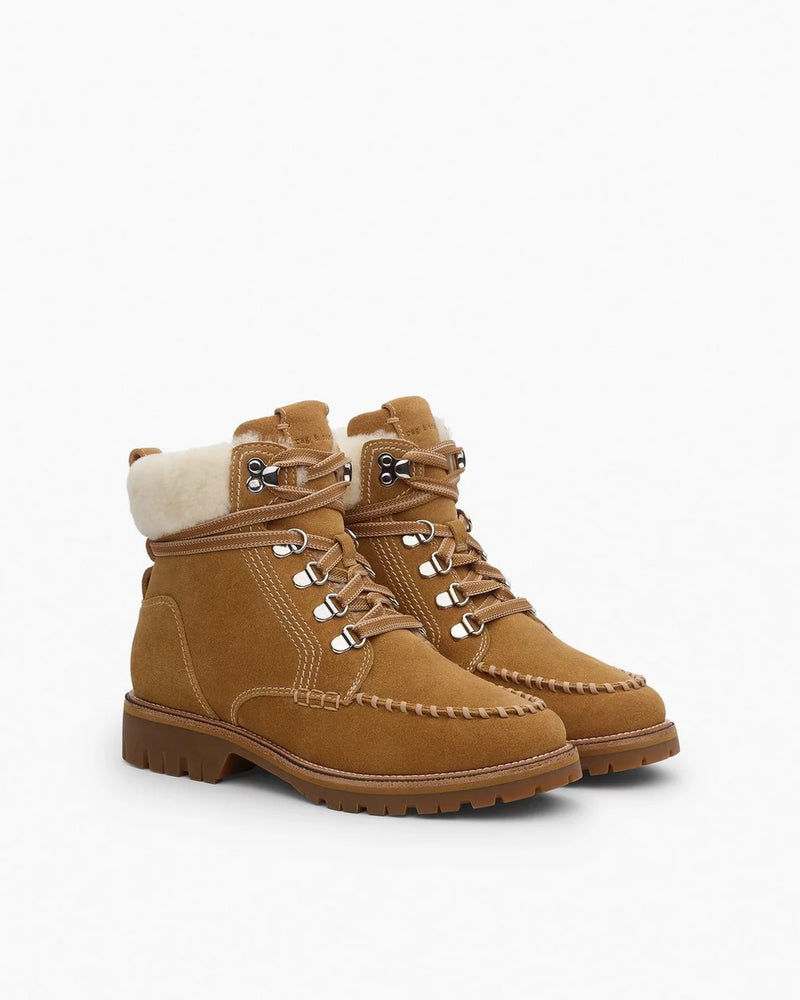 Rag & Bone Cameron Suede Shearling Hiking Boots