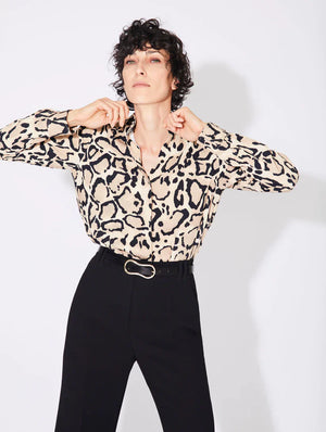 BARBARA BUI Bengal print crepe shirt