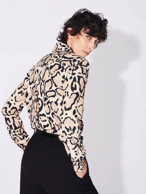 BARBARA BUI Bengal print crepe shirt