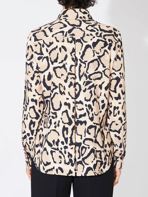 BARBARA BUI Bengal print crepe shirt