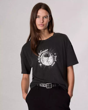 Rag & Bone Disco Boyfriend T-Shirt in Black multi