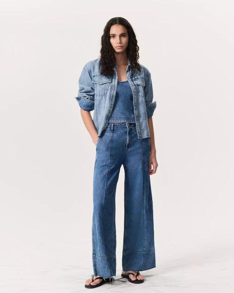 Rag & Bone Featherweight Arianna Ankle-Length Palazzo Jeans