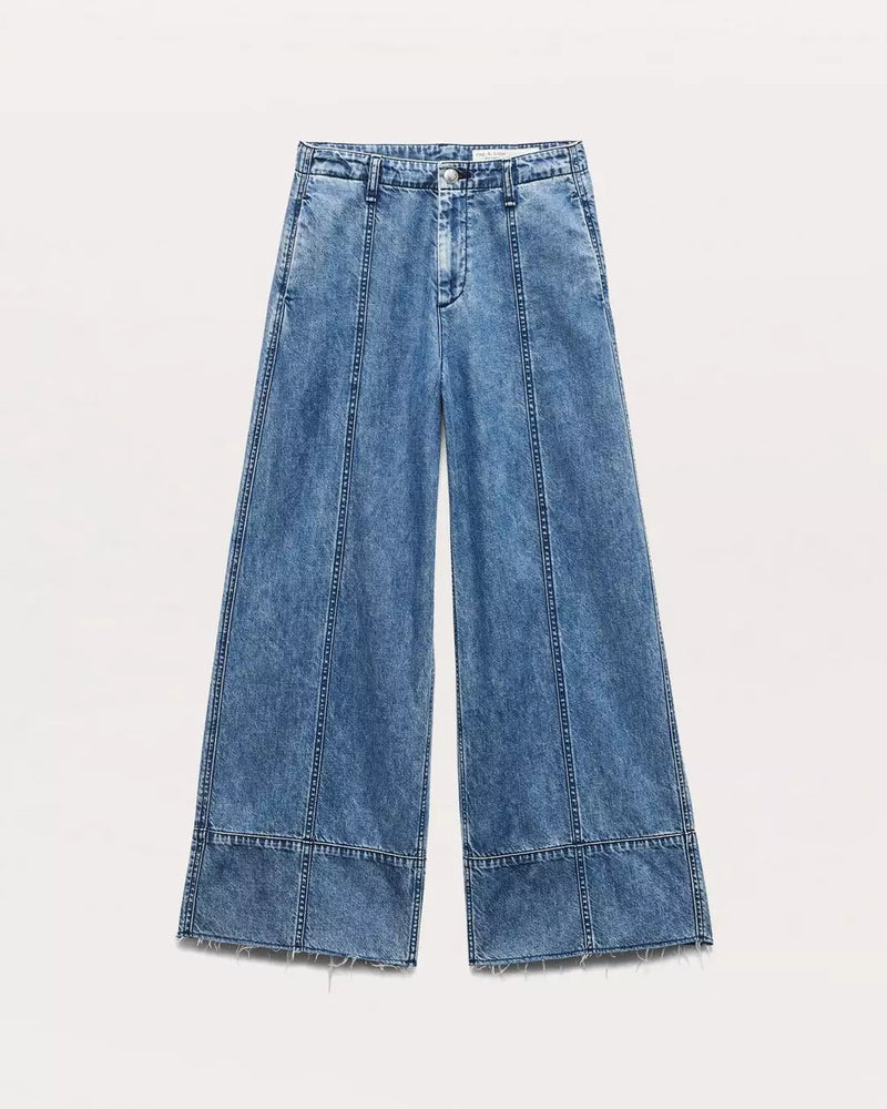 Rag & Bone Featherweight Arianna Ankle-Length Palazzo Jeans