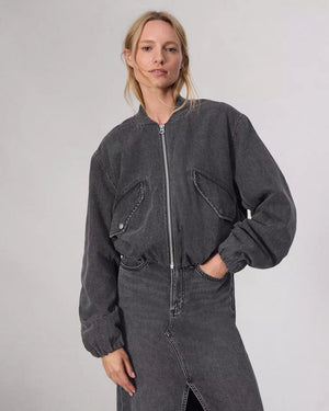 Rag & Bone Featherweight Maggie Bomber Jacket in Angelique