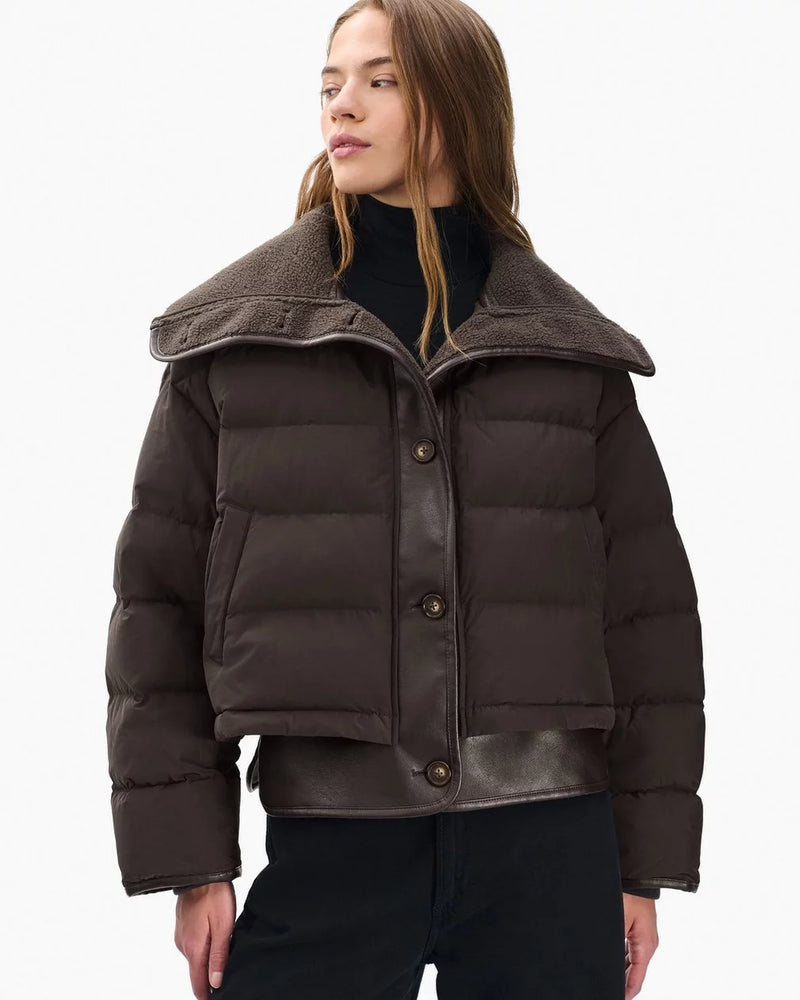 Rag & Bone Gloria Mixed-Media Puffer Jacket