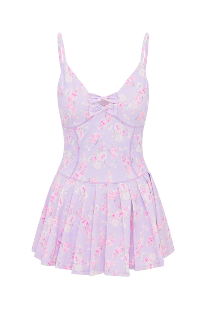 LOVESHACKFANCY Hubert Floral Active Dress in Hibiscus