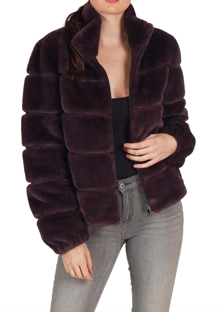 LOVE TOKEN Alex Faux Fur Jacket