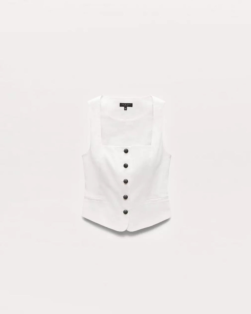 Rag & Bone Mariana Linen-Blend Vest