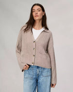 Rag & Bone Maud Cashmere Cardigan in Oatmeal