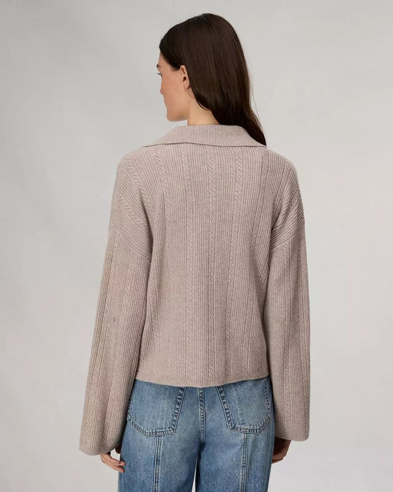 Rag & Bone Maud Cashmere Cardigan in Oatmeal