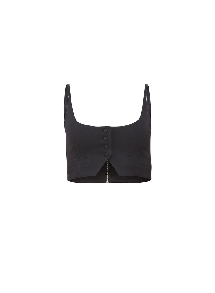 Fleur du mal Maxwell Cropped Vest