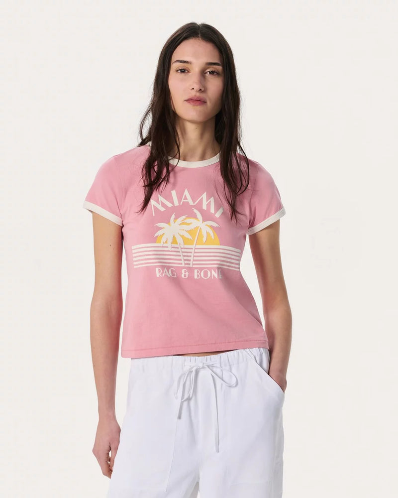 Rag & Bone Miami Boxy Graphic Tee