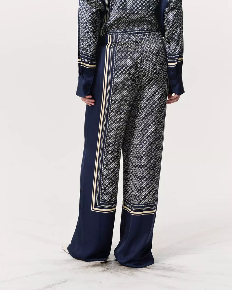 Rag & Bone Olive Scarf-Print Satin Pants