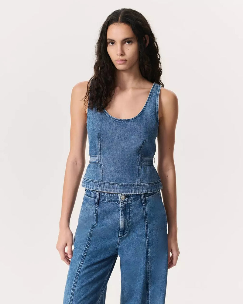 Rag & Bone Ultra Featherweight Estelle Denim Top
