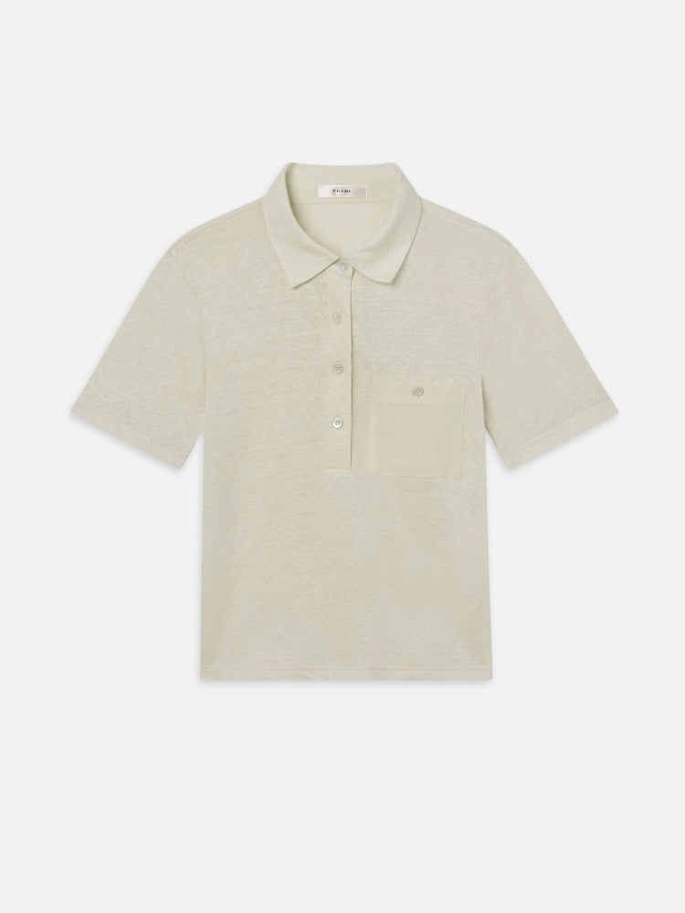 FRAME The Caddy Polo in Soft Mint