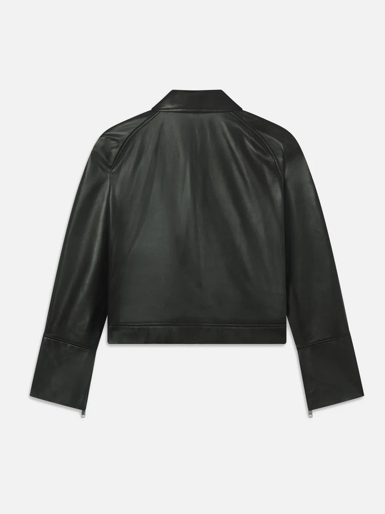 FRAME The Leather Zip Front Jacket