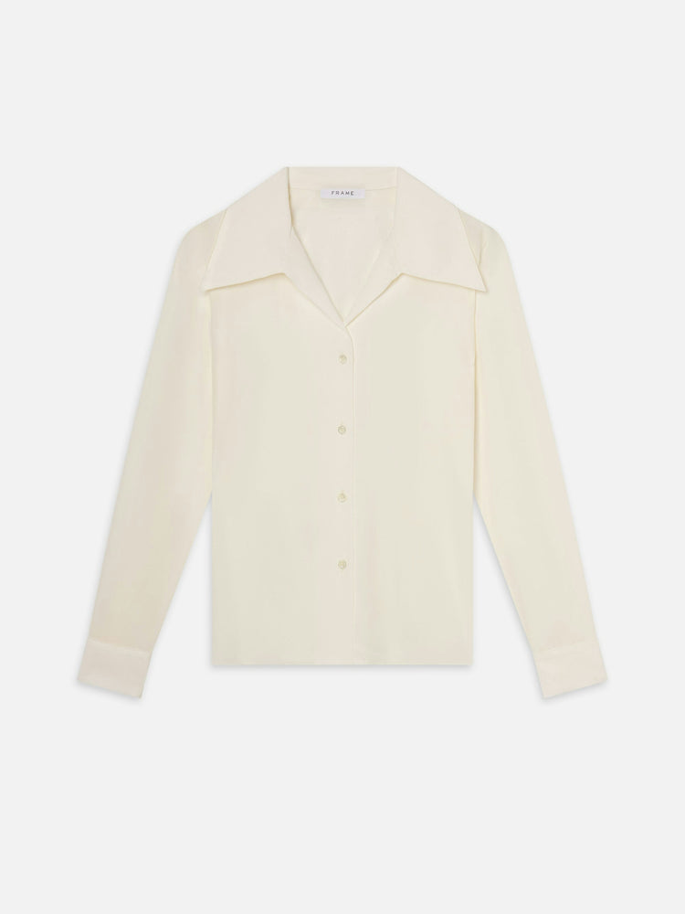 FRAME The Moment Blouse in Cream