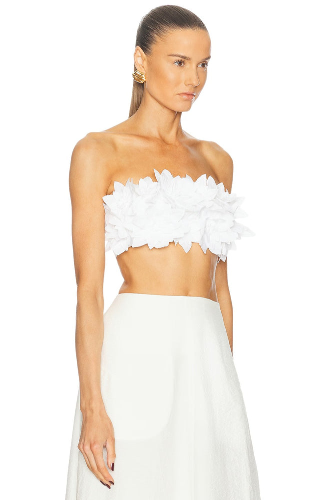 SIMKHAI Abril Floral Bustier Top