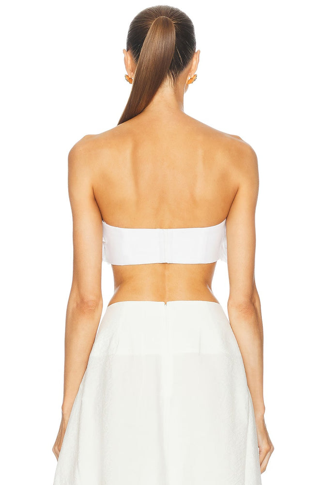 SIMKHAI Abril Floral Bustier Top