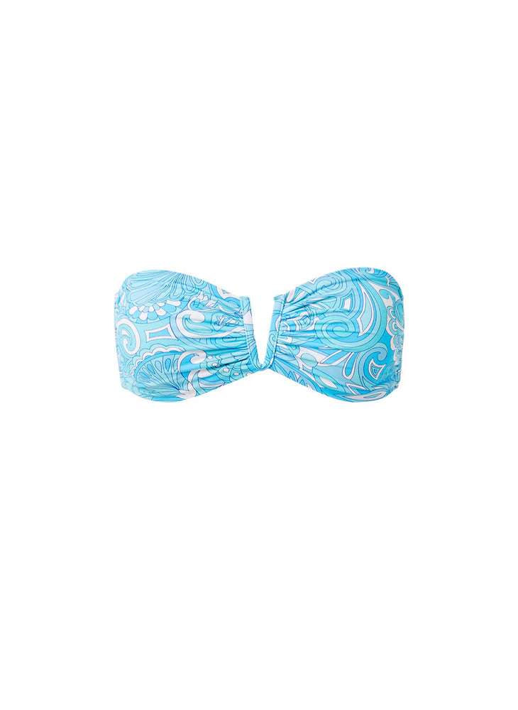 MELISSA ODABASH Alba Blue Mirage Bikini Top