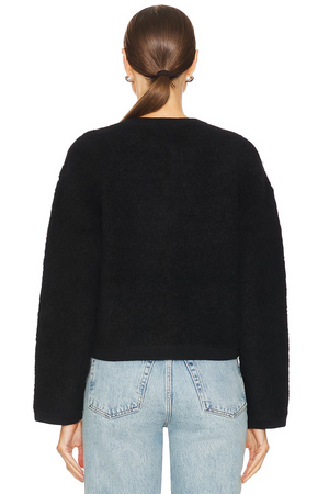 Rag & Bone Kaia Boucle Cardigan in Black