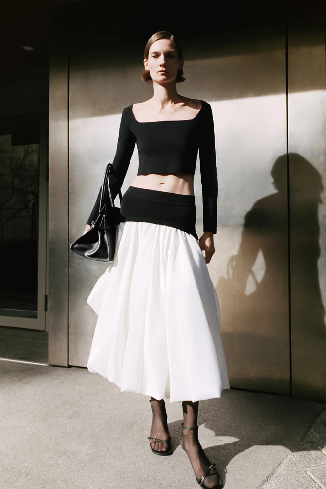 SIMKHAI Halstin Knit Cropped Top