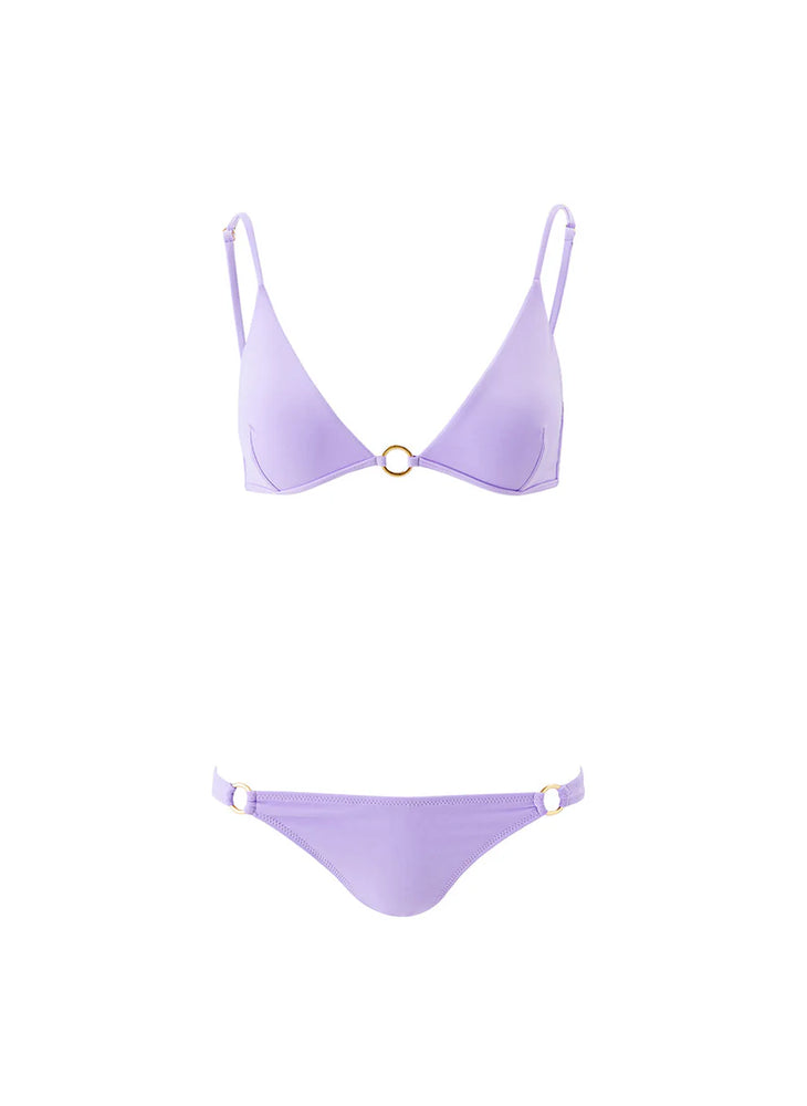 MELISSA ODABASH Greece Lavender Bikini TOP