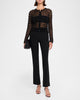 SIMKHAI Maxime Wavy Knit Cardigan In Black