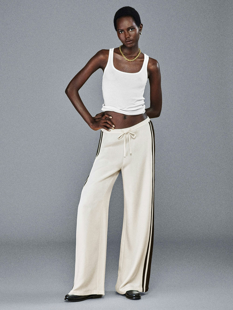 FRAME The Silk Pajama Pant in Alabaster Multi