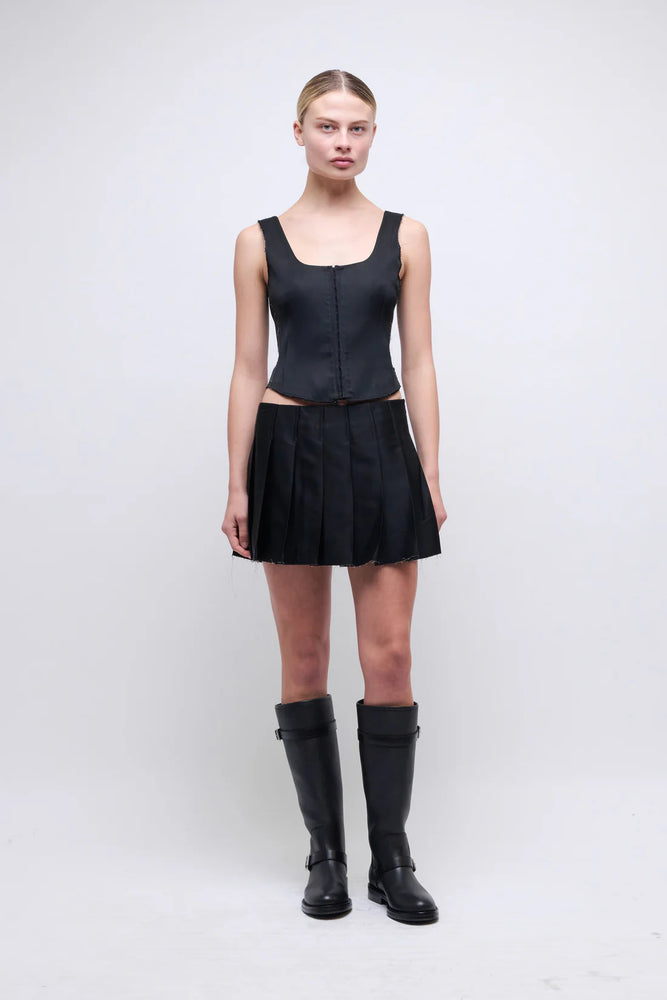 SIMKHAI Rives Pleated Mini Skort