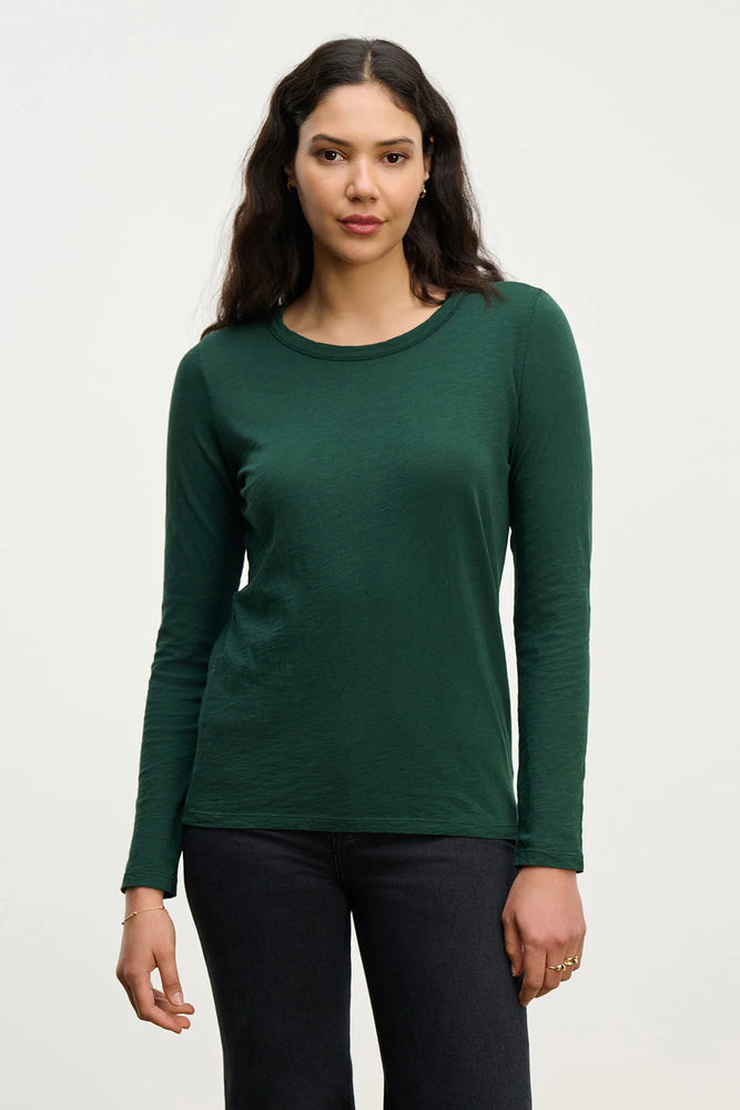 VELVET lizzie tee in Camp