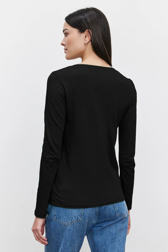 VELVET blaire tee in Black