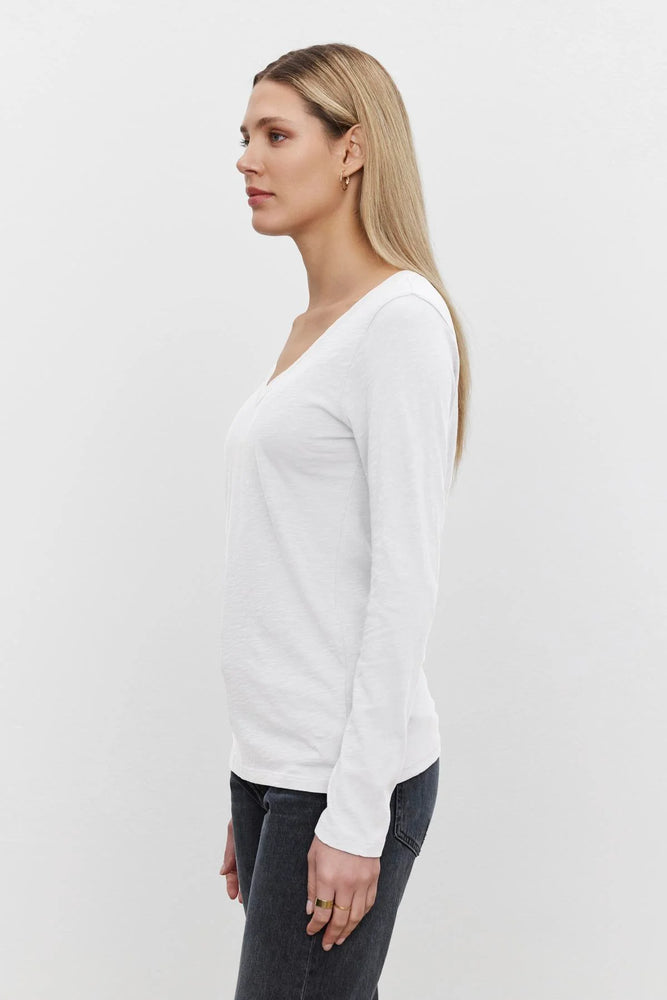 VELVET blaire tee in White